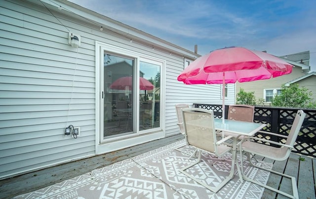 83 Armstrong St, West Springfield, MA 01089 - view of patio featuring outdoor dining area and a deck