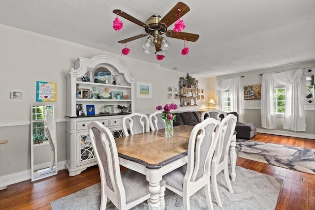 47-49 Dean St, Norton, MA 02766 - dining room with ceiling fan and hardwood / wood-style flooring