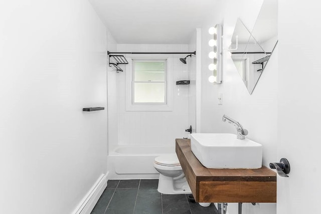 126 Scott Cir, Dedham, MA 02026 - full bathroom featuring tile patterned floors, shower / washtub combination, toilet, and vanity