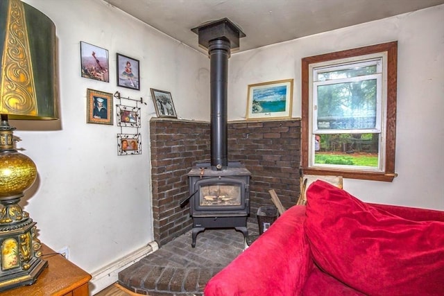 8 N Longyard Rd, Southwick, MA 01077 - detailed view of a wood stove