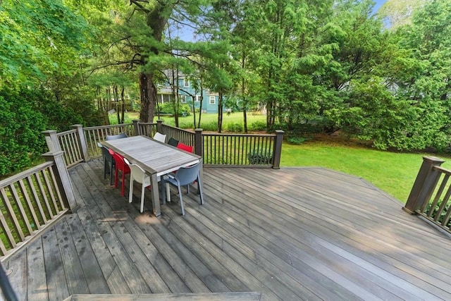 18 Alden St, Newton, MA 02459 - wooden deck featuring a yard and outdoor dining area
