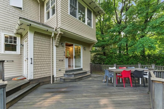 18 Alden St, Newton, MA 02459 - deck featuring outdoor dining space and entry steps