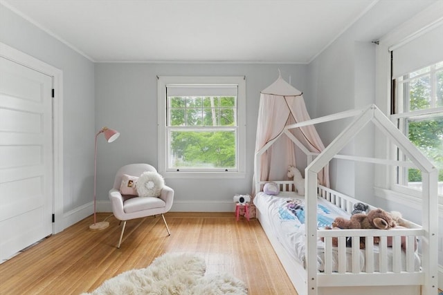 18 Alden St, Newton, MA 02459 - bedroom with wood finished floors and ornamental molding