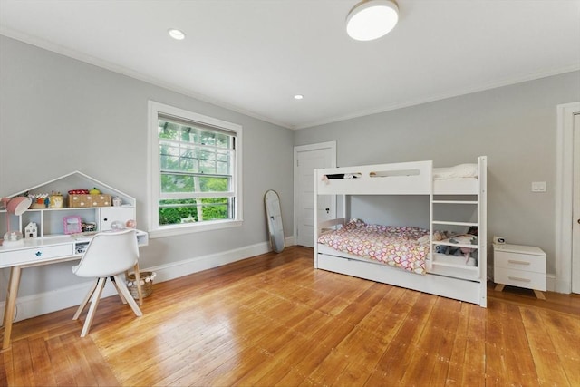 18 Alden St, Newton, MA 02459 - bedroom featuring crown molding and light wood-type flooring