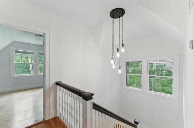 18 Alden St, Newton, MA 02459 - stairs with lofted ceiling and wood finished floors