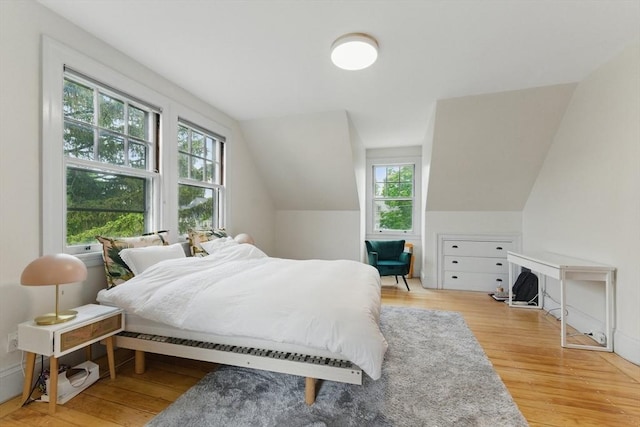 18 Alden St, Newton, MA 02459 - bedroom with wood finished floors and lofted ceiling