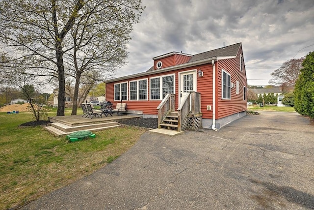 143 Eagle St, Ware, MA 01082 - back of house featuring a lawn and a deck