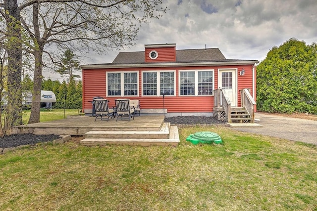143 Eagle St, Ware, MA 01082 - back of house featuring a lawn and a deck