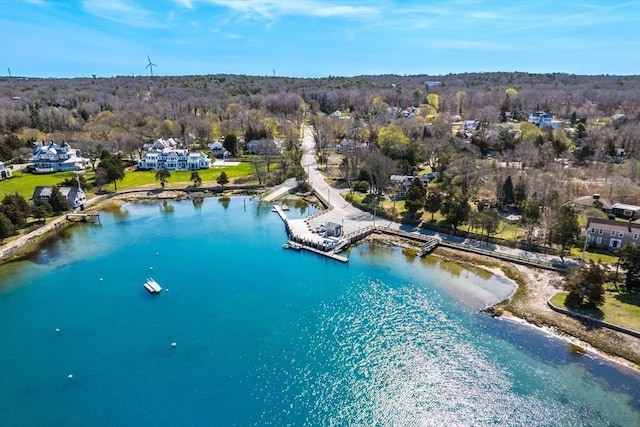 606 W Falmouth Hwy Unit 7, Falmouth, MA 02540 - birds eye view of property featuring a water view