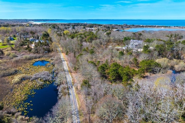 606 W Falmouth Hwy Unit 7, Falmouth, MA 02540 - drone / aerial view featuring a water view