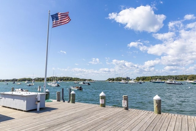 606 W Falmouth Hwy Unit 7, Falmouth, MA 02540 - dock area with a water view