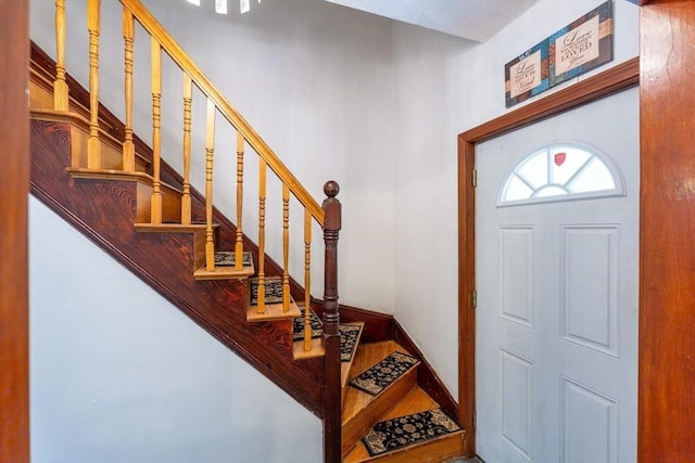 12 Charles St, Brockton, MA 02301 - entrance foyer featuring stairs