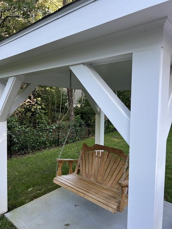 exterior space featuring fence