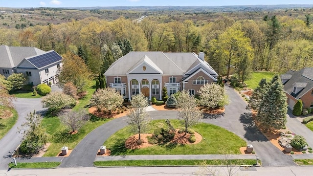 aerial view with a view of trees