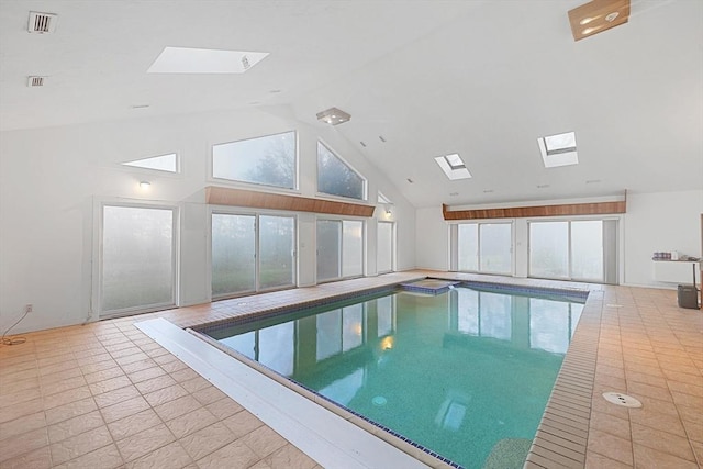 30 Bridle Path, Shrewsbury, MA 01545 - indoor pool with a skylight