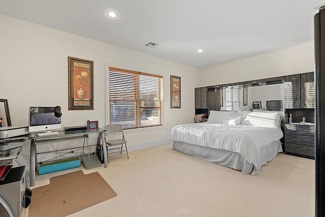 30 Bridle Path, Shrewsbury, MA 01545 - carpeted bedroom with baseboards, recessed lighting, and visible vents