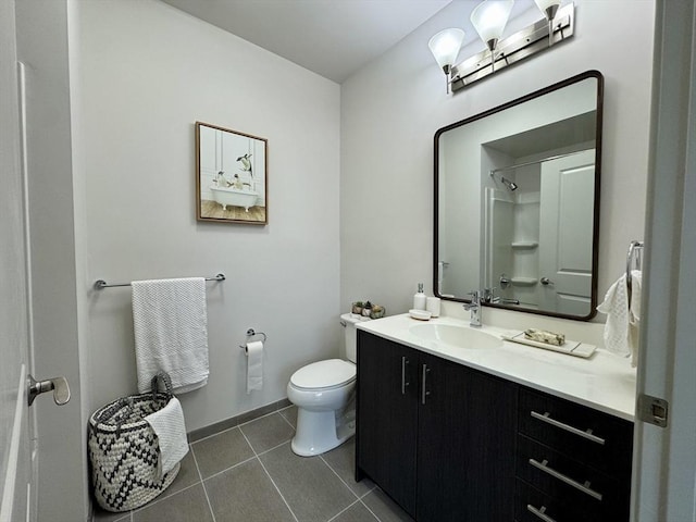 99 Tremont Unit 205, Boston, MA 02135 - full bath with vanity, tile patterned floors, and a shower