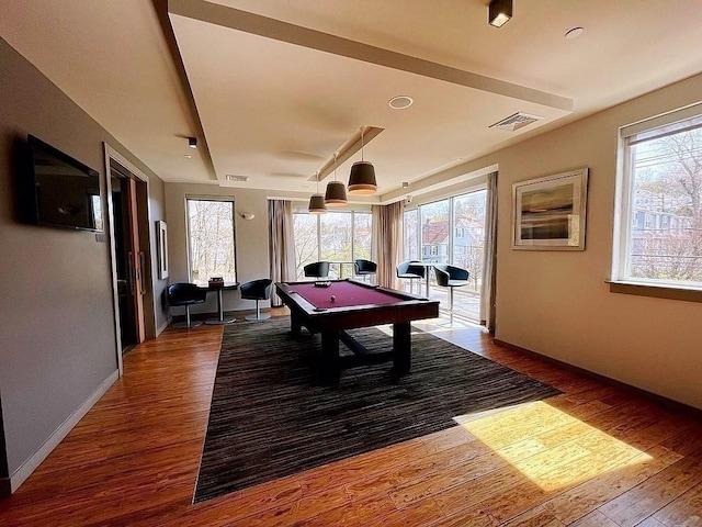 99 Tremont Unit 205, Boston, MA 02135 - playroom featuring pool table and wood finished floors