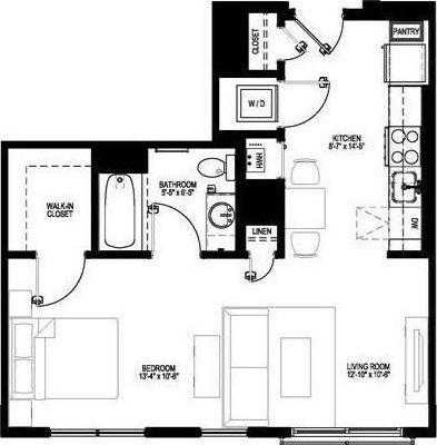99 Tremont Unit 205, Boston, MA 02135 - view of property floor plan
