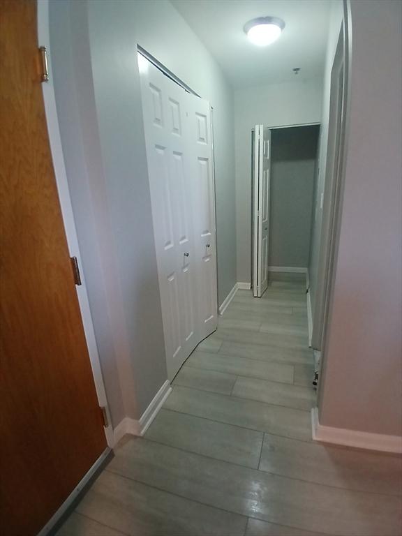 474 Revere Beach Blvd Unit 205, Revere, MA 02151 - hallway featuring baseboards and light wood-style floors