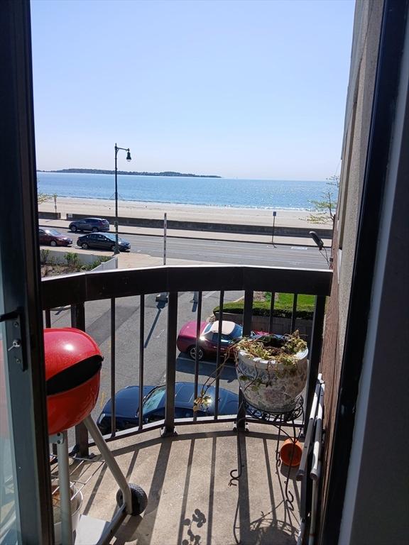 474 Revere Beach Blvd Unit 205, Revere, MA 02151 - balcony featuring view of water and beach