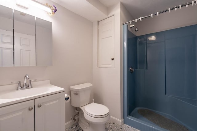 87 Fifer Ln Unit 87, Lexington, MA 02421 - full bath featuring vanity, a shower, and tile patterned flooring