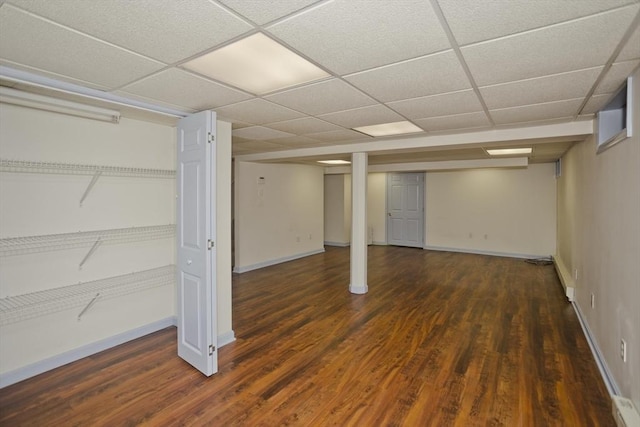 27 Chestnut Hill, South Hadley, MA 01075 - finished basement featuring wood finished floors and a paneled ceiling