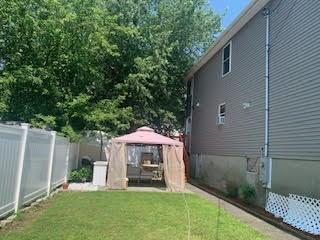 view of yard featuring a gazebo