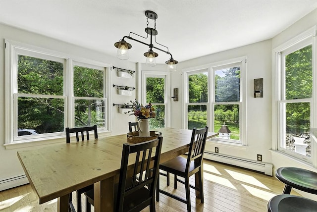 26 E St, Hopkinton, MA 01748 - sunroom / solarium featuring a baseboard heating unit and plenty of natural light