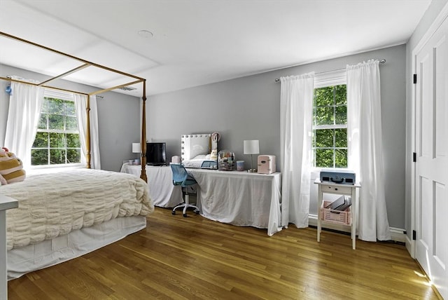 26 E St, Hopkinton, MA 01748 - bedroom featuring multiple windows and wood finished floors