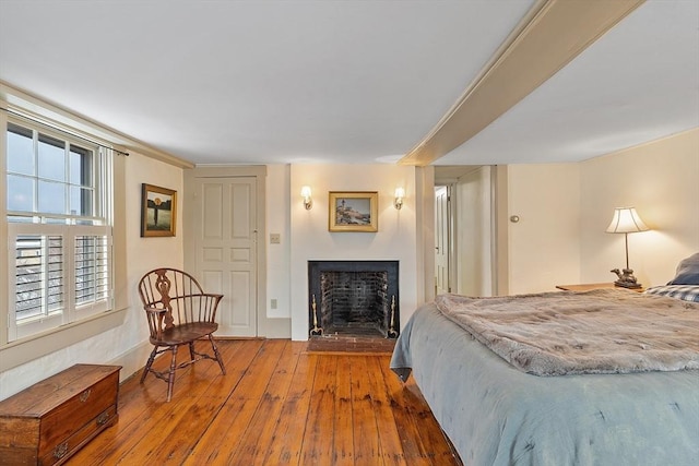 bedroom featuring hardwood / wood-style floors