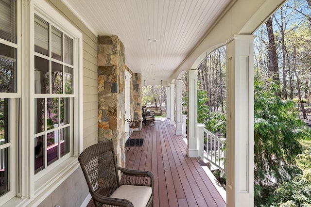 33 Old Concord Rd, Lincoln, MA 01773 - deck with covered porch