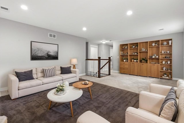15 Village Ln Unit 15, Wayland, MA 01778 - living room with recessed lighting and light carpet