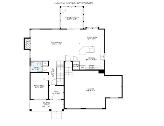 15 Village Ln Unit 15, Wayland, MA 01778 - view of home floor plan