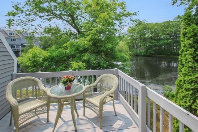 1504 Huckleberry Ct Unit 1504, Peabody, MA 01960 - deck with a water view