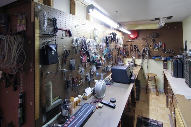 1504 Huckleberry Ct Unit 1504, Peabody, MA 01960 - miscellaneous room featuring a workshop area