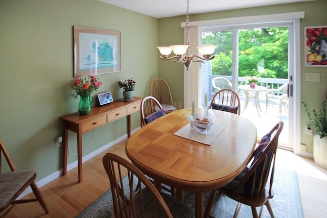 1504 Huckleberry Ct Unit 1504, Peabody, MA 01960 - dining area featuring a chandelier, light wood-style floors, and baseboards