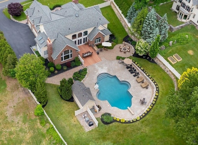 birds eye view of property