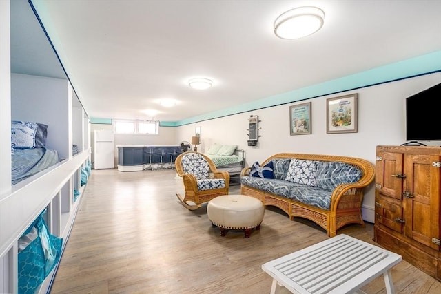 living room featuring wood finished floors