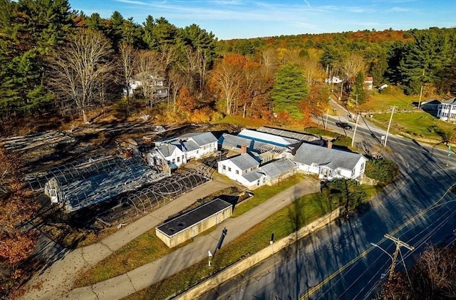 2 Leicester St, Oxford, MA 01537 - aerial view with a wooded view