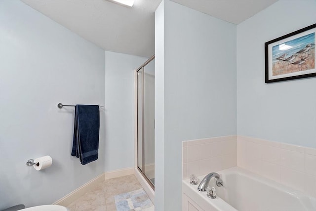 4 Sterling Hill Ln Unit 424, Exeter, NH 03833 - full bathroom featuring a garden tub and a stall shower
