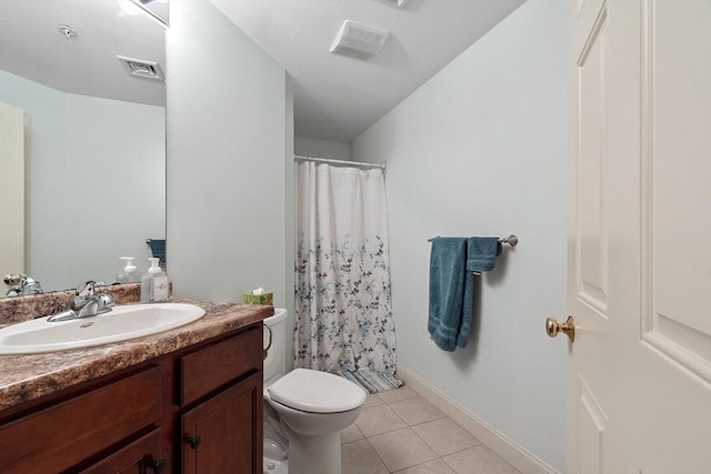 4 Sterling Hill Ln Unit 424, Exeter, NH 03833 - full bath with vanity, tile patterned flooring, and curtained shower