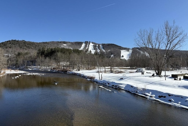 view of water feature featuring a mountain view