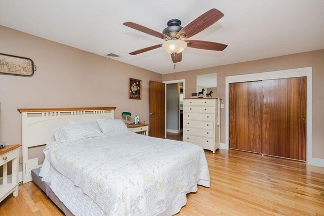 35 Williams St, Lincoln, RI 02865 - bedroom with light wood finished floors, ceiling fan, and baseboards