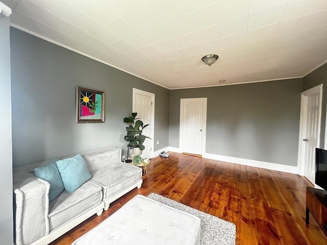 36 Circle St, Templeton, MA 01436 - living area featuring crown molding, wood finished floors, and baseboards