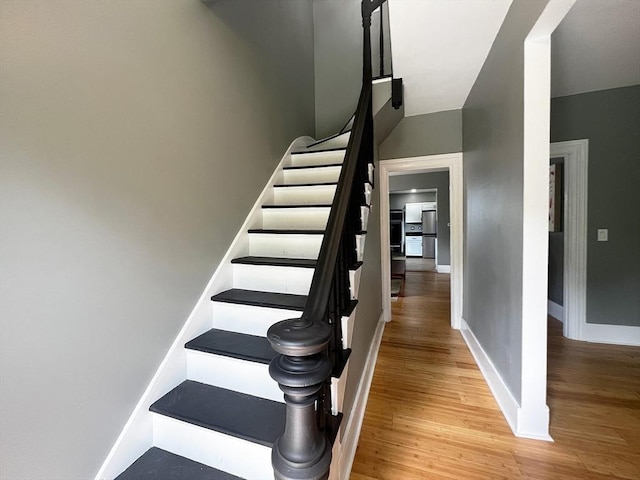 36 Circle St, Templeton, MA 01436 - staircase featuring wood finished floors and baseboards