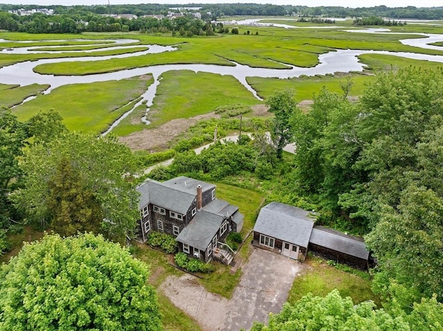 146 Chief Justic Cushing Hwy, Scituate, MA 02066 - aerial view of a nearby body of water and a golf course