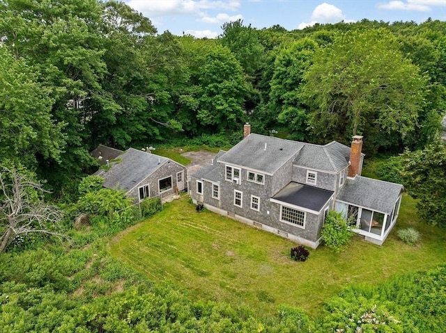 146 Chief Justic Cushing Hwy, Scituate, MA 02066 - view of subject property with a forest