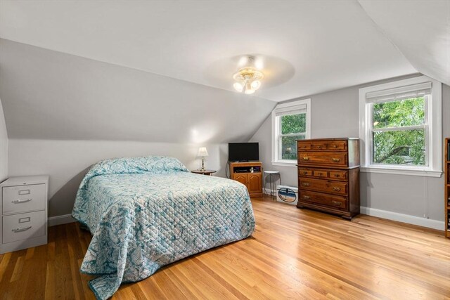 72 Lyall St, Boston, MA 02132 - bedroom with wood finished floors and vaulted ceiling