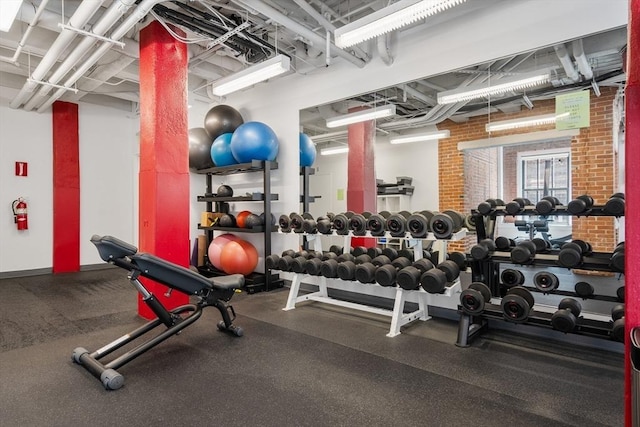 view of gym
